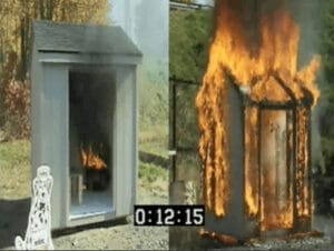 After twelve minutes and fifteen seconds into a side by side fire